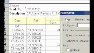 Microsoft Office Excel 2003 Print row and column headings
