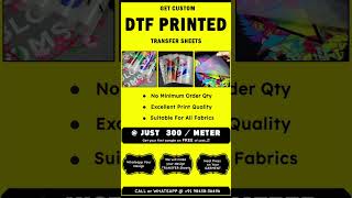 Dtf Printing Dtf T Shirt Printing Dtf Direct To Film Printing Process Dtf Transfer Sheet