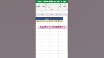 Excel Pro Trick: Make Dynamic Calendar quickly with #Excel SEQUENCE Function and Excel DATE Formula