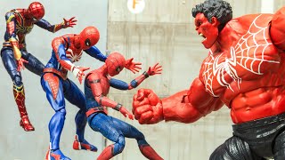 Red Hulk Steal Spidey Power In Spider-verse | Figure Stop Motion