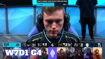 CLG vs Team Liquid | Week 7 Day 1 S11 LCS Summer 2021 | CLG vs TL W7D1 Full Game