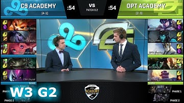 Cloud 9 Academy vs OpTic Gaming Academy | Week 3 of S8 NA Academy League Spring 2018 | C9A vs OPTA