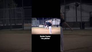 14u pitcher pitching highlights warmup Xavier castor #nodaysoff #baseball #highlights #pitchers