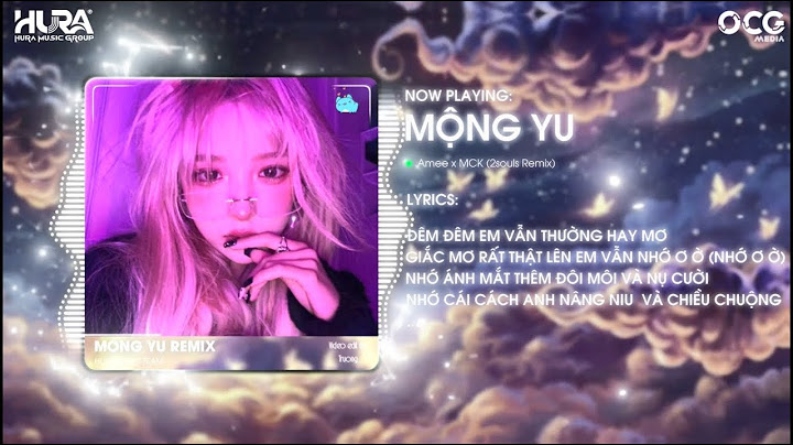 MỘNG YU Remix AMEE x MCK (2souls Remix)| Nhạc Hot Tik Tok Remix Mới Nhất 2024