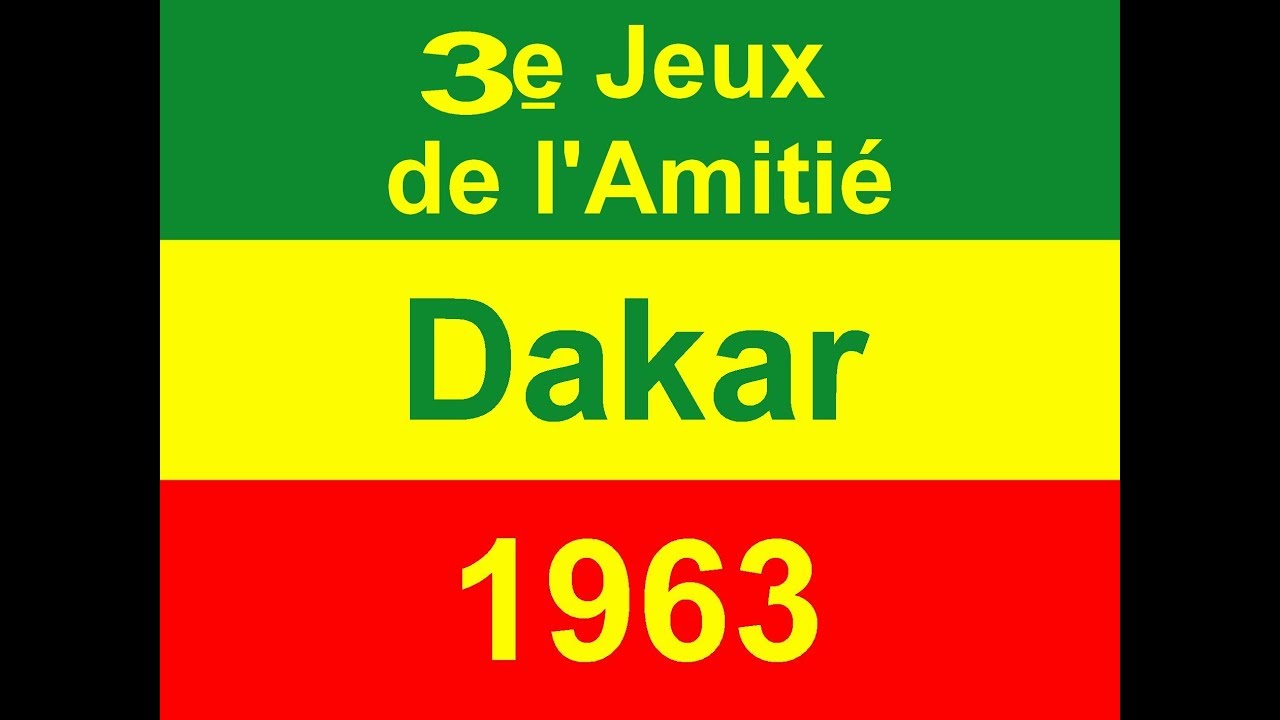 Jeux de Dakar 1963 Inauguration du Stade Demba Diop