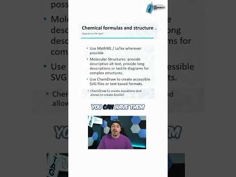 Chemical Formulas and Structures: Making STEM Content Accessible