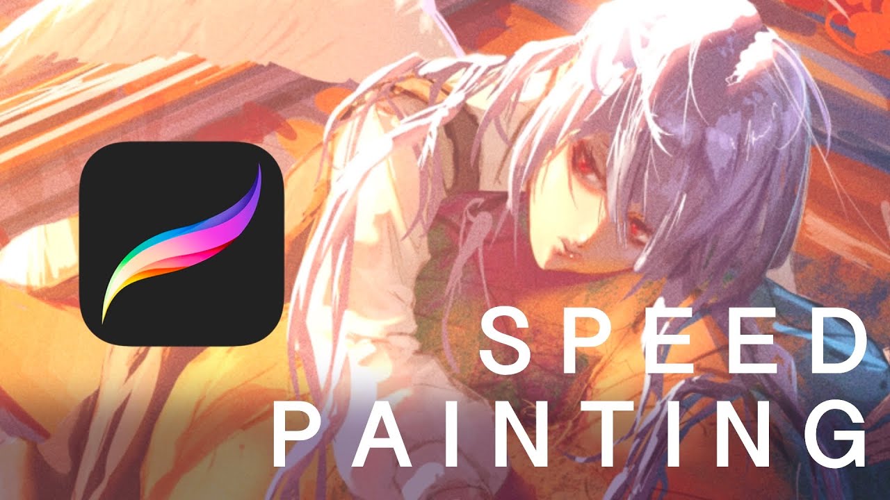 SPEED PAINTING🎃 Pumpkin Angel - YouTube