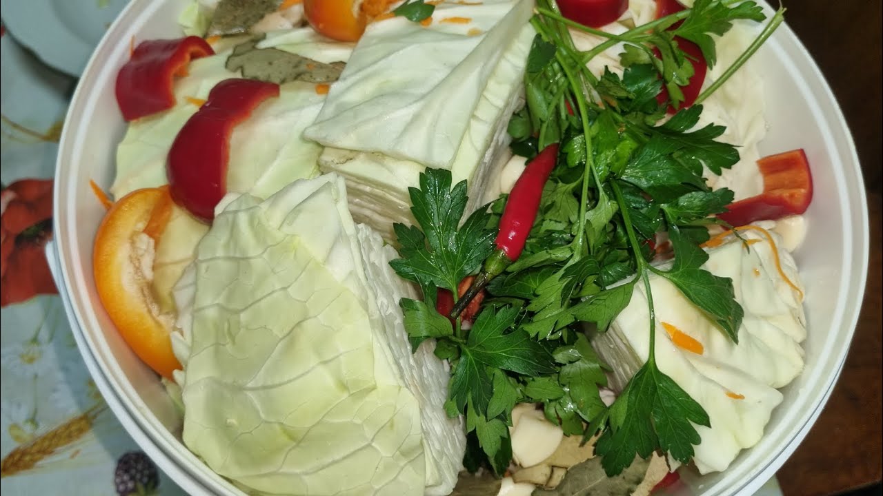 КАРАМ ТУЗЛАДИМ ОДДИЙ УСУЛДА🫠🥬🧄🌶🫑🥕(Karam tuzlash)