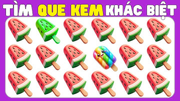 🍦 THỬ TÀI TINH MẮT Chỉ 2% Mới Tìm Được Hết Hình Khác Biệt Phiên Bản Các Loại Kem Và Bánh Này