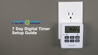 Superswitch 7 Day Timer With Easy To Use Peg System 8 On/Off  Settings Per Week 