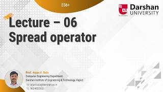 ES6+ Part 06 - Spread Operator