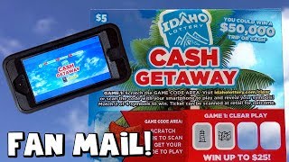 'World's First' Clear Plastic Scratch Tickets! 4X Cash Getaway ✦ Idaho Lottery