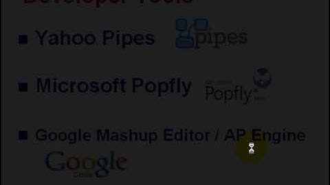 Mash-ups, Personal Pages and Widgets