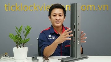 [Hướng dẫn] Khoét lỗ lắp đặt khóa điện tử TICKLOCK cho cửa nhôm | TICKLOCK VIỆT NAM