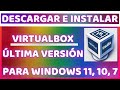 Como descargar e instalar VIRTUALBOX en Windows 11, 10, 7 ÚLTIMA VERSIÓN 2024 - Oracle VirtualBox