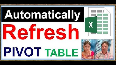 how to refresh pivot table when data changes | auto refresh pivot table without VBA | Excel|with VBA