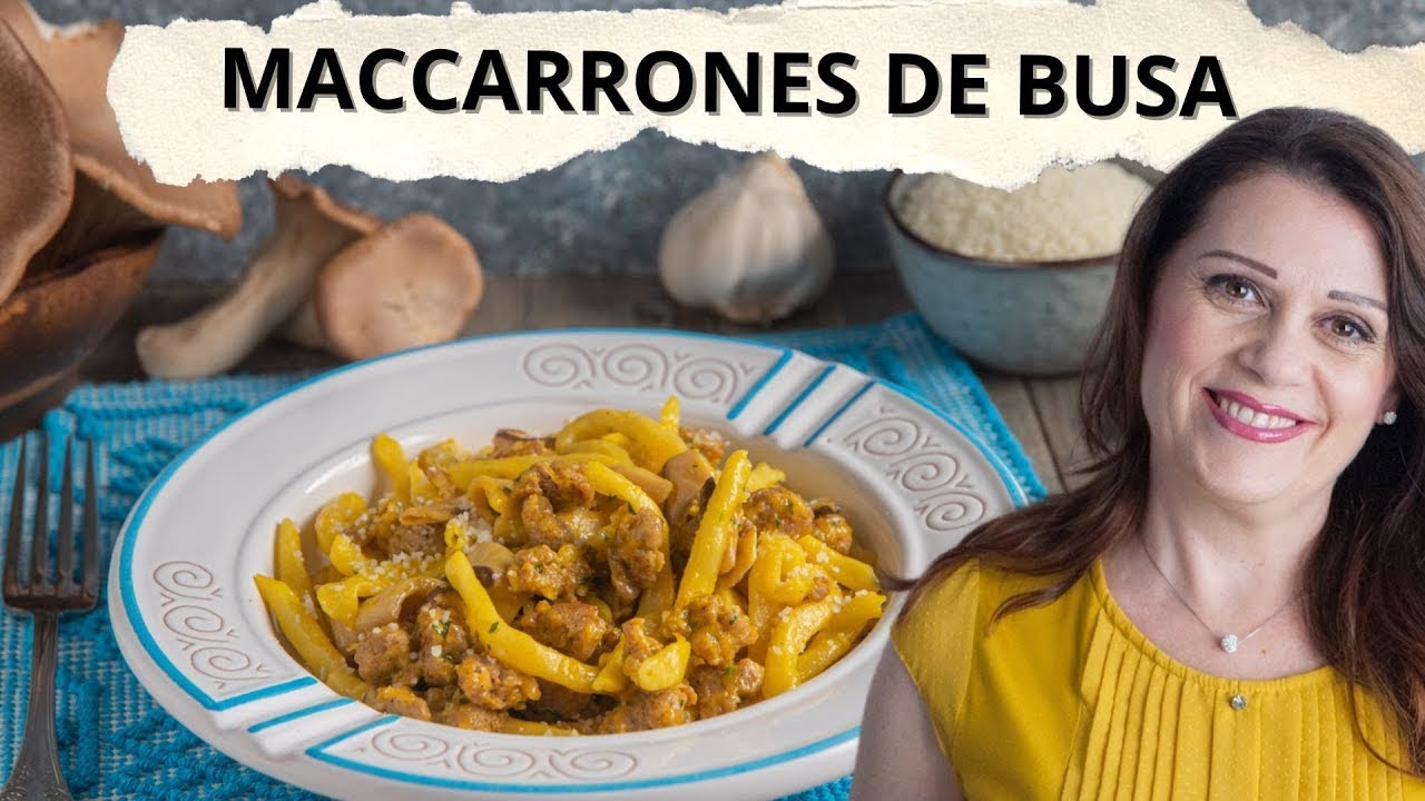 Maccarrones de busa: pasta sarda con salsiccia e zafferano!
