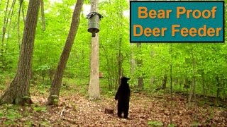 DIY  Bear Proof Deer Feeder Setup