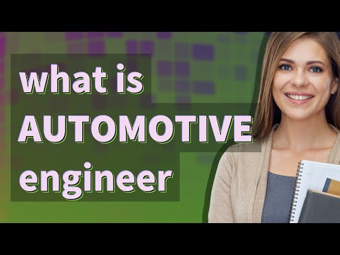 Automotive Engineer Meaning In English