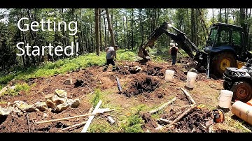 Off-Grid Cabin Build in the Adirondack Mountains (Ep. 1) Foundation Piers