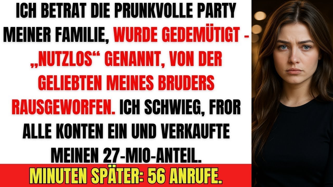 Auf der Party wurde ich „nutzlos“ genannt und rausgeworfen – dann verkaufte ich meinen 27 Mio Ante