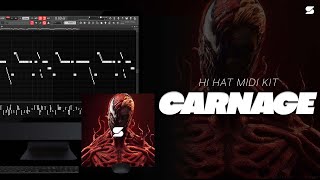 [FREE] Best Hard Trap Hi hat Midi Kit 'CARNAGE' Future, Drake, Lil Baby, 808 Mafia Midi Pack 2022 🎹