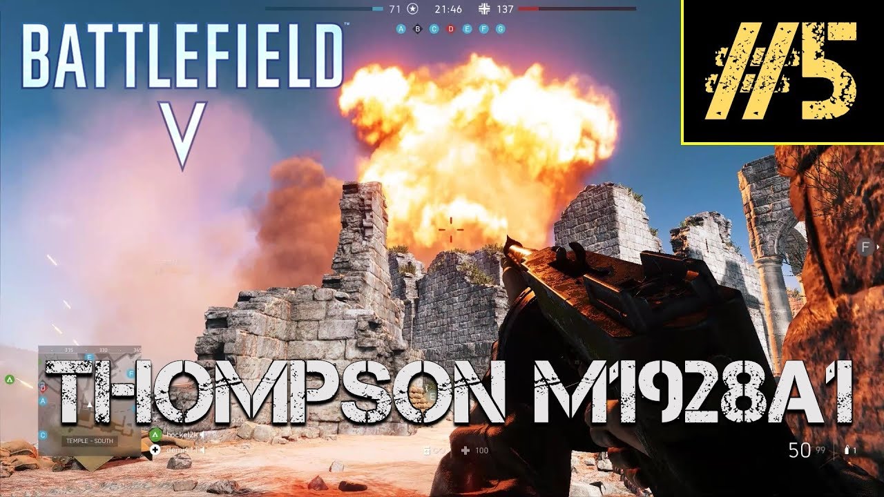 Battlefield V ►Thompson M1928A1 | Conquest Gameplay Hamada (No Commentary)