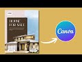 Modern House For Sale Poster Design in Canva | Poster Tutorial | Sania Khatun