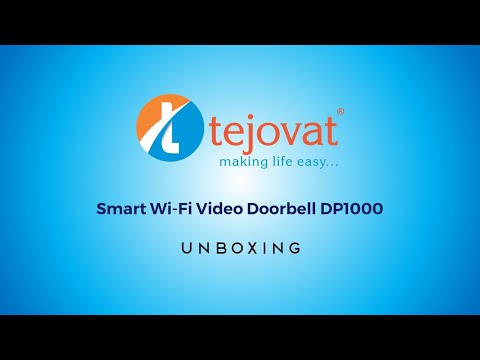 Unboxing | Tejovat Smart Wi-Fi Video Doorbell DP1000 - video from Tejovat