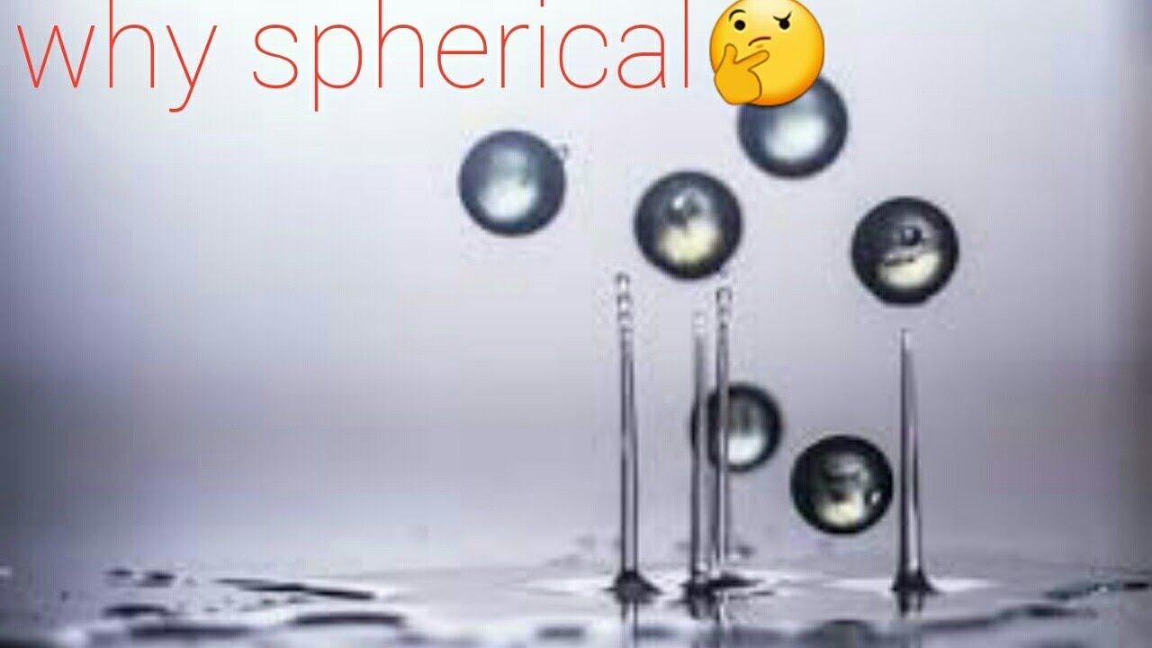 Why water drops form spherical shape.😥 YouTube