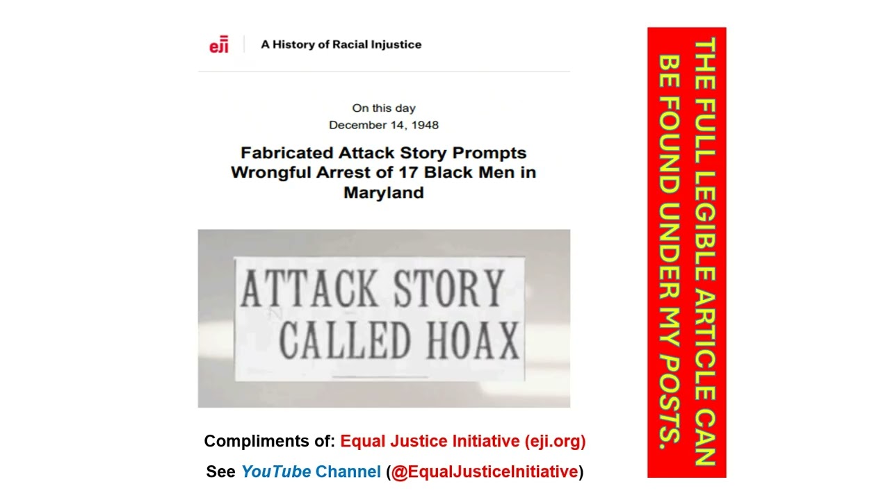 [LINEAGE OF CORRUPTION AND RACIAL INJUSTICE: AMERICA'S DARK HISTORY]  