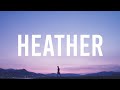 Conan Gray - Heather (Lyrics) | I still remember third of December me in your sweater