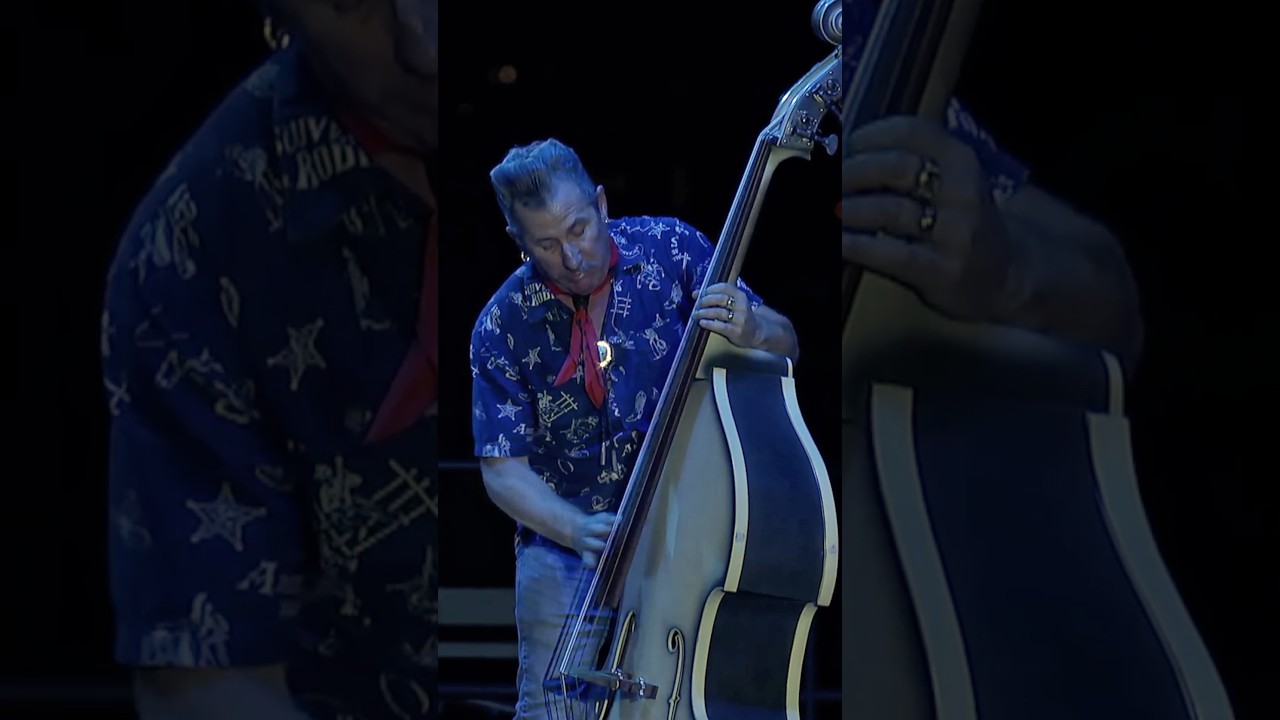 Common @StrayCatLeeRocker slap that bass! 👋 The Stray Cats hit the road for their US Tour!