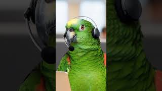 🦜⚙️ The call center’s best repeater… and worst listener. 😂📞 #ComedyGold #ParrotJokes #TechSupport