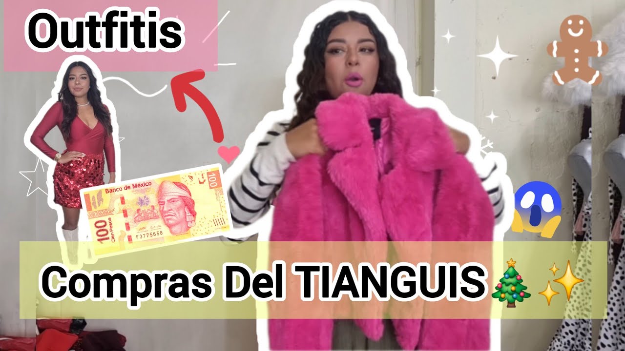 GASTE $100 EN mi ROPA del TIANGUIS☆$OUTFITS♡HAUL 2025🎄✨️