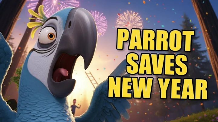 Funny Parrot Saves New Year Forest Friends. Happy New Year 2026