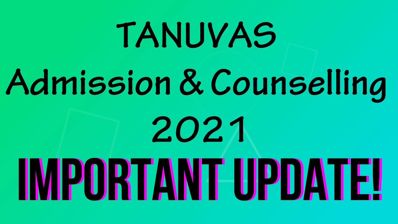 TANUVAS Admission 2021|TN veterinary counselling 2021| BVSc |BTech Courses||NEET|