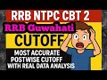 #rrbntpc RRB Guwahati CBT 2 Cutoff 