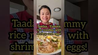 Tasty Simple Noodles with Shrimp and Eggs krazykatrecipes krazykatng noodlelover laofood