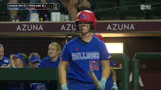 Louisiana Tech vs  #15 Texas A&M Highlights Softball 04 03