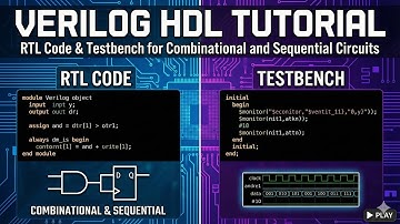 RTL-code en testbank voor combinatorische en sequentiële schakelingen | Verilog HDL-zelfstudie