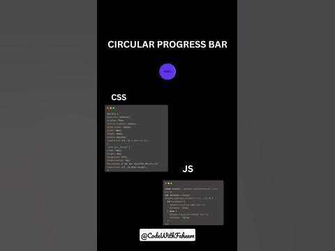 Circular Progress Bar using HTML CSS and JavaScript #coding #html #css ...
