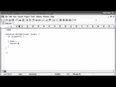 Beginner PHP Tutorial   185   Throwing an Exception