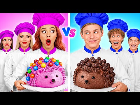 Boys VS Girls Cooking Challenge by Candy DO
