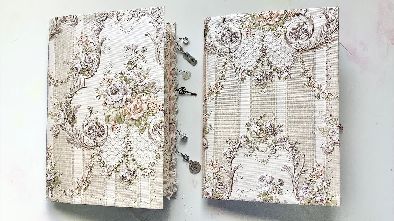 Vintage wallpaper keepsake journals