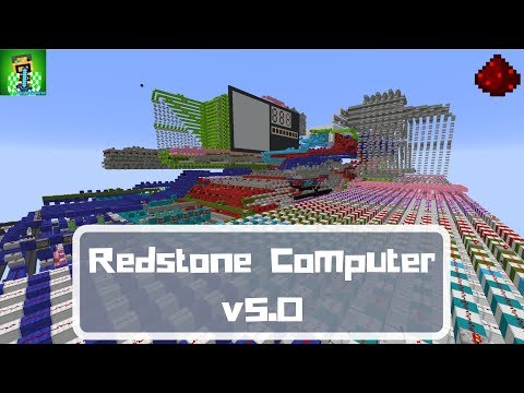[Minecraft Computer Engineering] - Quad-Core Redstone Computer v5.0 [12k sub special!]