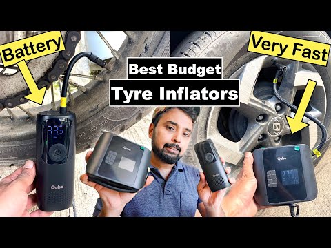 BEST TYRE INFLATORS FOR CARS & BIKES In 2023 | Battery, Display, Auto Cutoff | Qubo Inflators