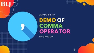 Demo of comma operator in JavaScript