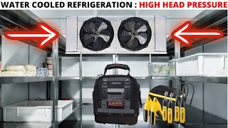 HVACR Service Call: Water Cooled Refrigerator Not Cooling (Compressor Short Cycling/High Pressure)