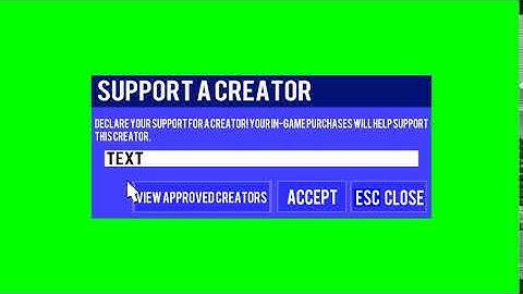 Fortnite Item Shop Support A Creator Tab